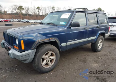2000 Jeep Cherokee Sport из США, поврежденный, VIN 1J4FF48S2YL239818